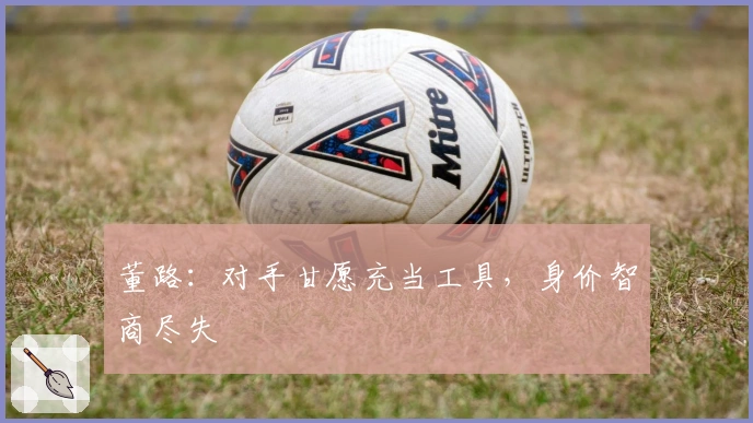 董路：对手甘愿充当工具，身价智商尽失